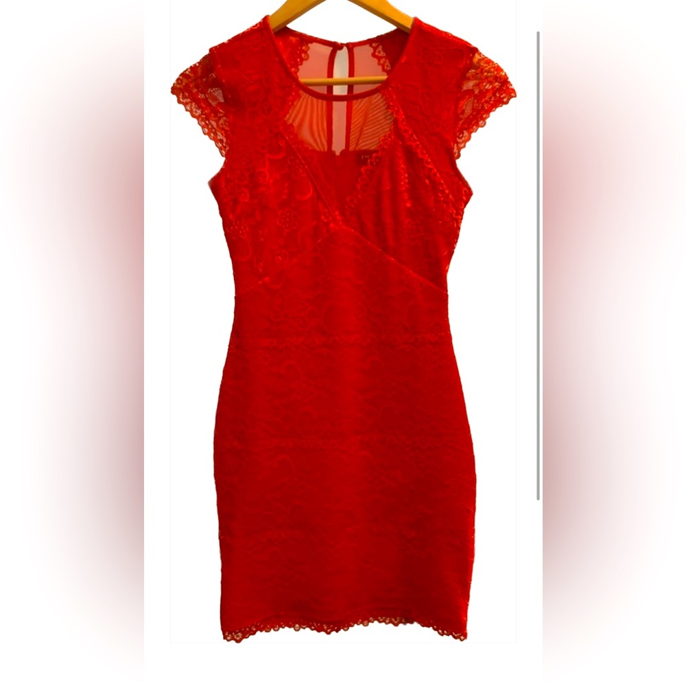Red Bebe Bodycon Dress